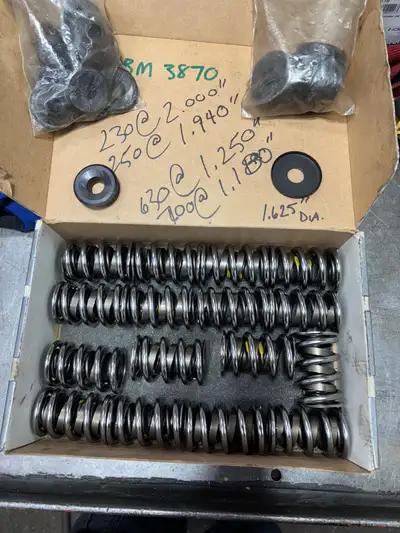 Used very little on dyno….info is in pictures…retainers and cups also. .believe the brand was PAC…1....