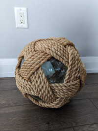 Hand Blown Glass Sphere with Rope