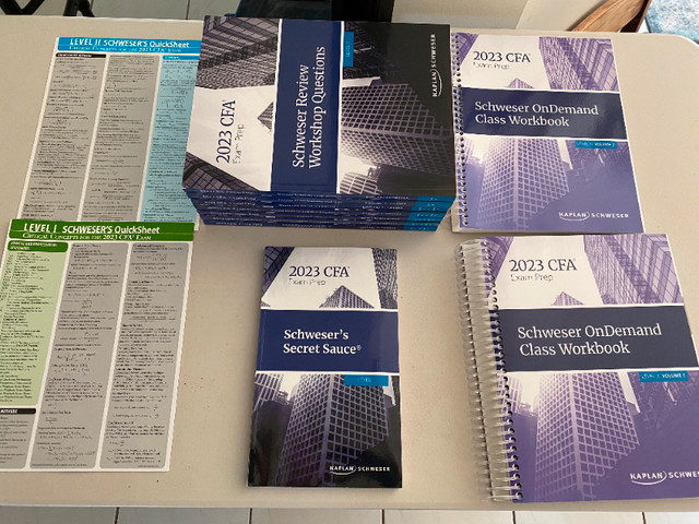 CFA Level 2 - 2024 CFA Curriculum & 2023 Kaplan Schweser in Textbooks in Calgary - Image 2