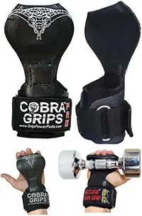 Cobra Grips PRO Weight Lifting Gloves Straps Hooks Power Lifting