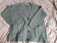 Arpeggio olive green knit cardigan* new*