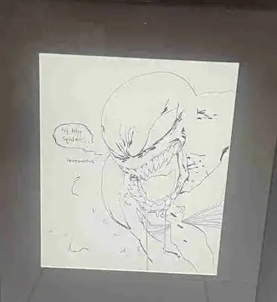 Kaare Andrews Framed Venom sketch Kaare Kyle Andrews (born 1975) is a comic book writer, artist and...