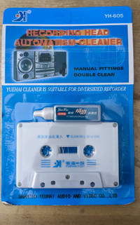 Tape Cassette Player Head Cleaner Demagnetizer AUDIO tape