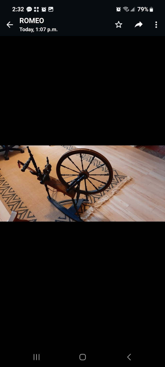 Antique Finnish Spinning Wheel  in Arts & Collectibles in City of Toronto - Image 2