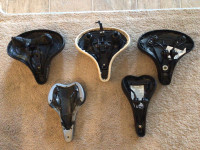 Assorted bicycle seats