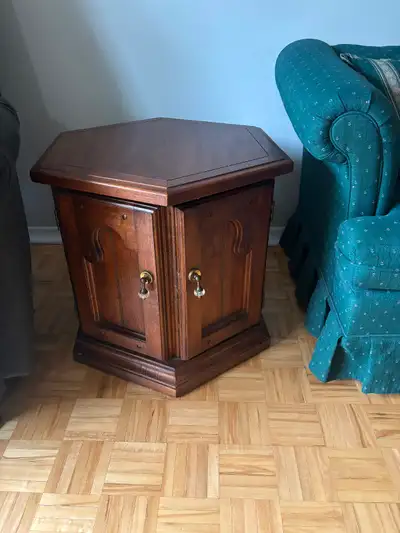 Two Octagon End Tables, View more