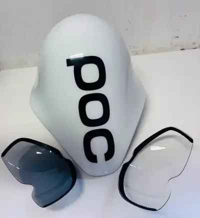 POC Tempor Time Trial Triathlon Bike helmet, White, M/L, 55-58cm, View more