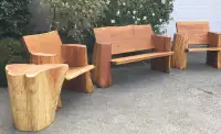 Cedar benches