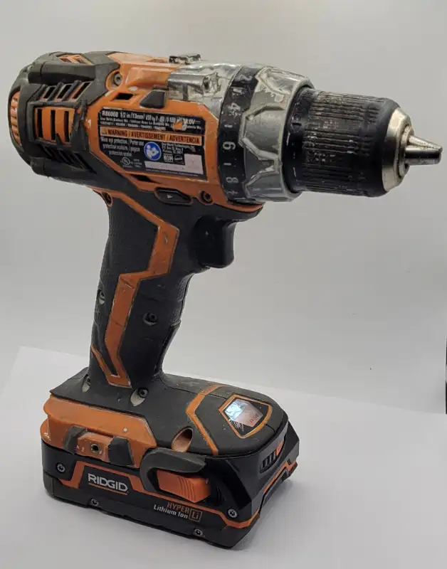 Ridgid 18V Cordless Compact 2-Speed Drill Driver & Battery Pack in Power Tools in Windsor Region - Image 2