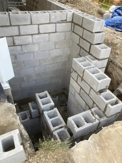 Blocks concrete mansory foundatio wall, View more