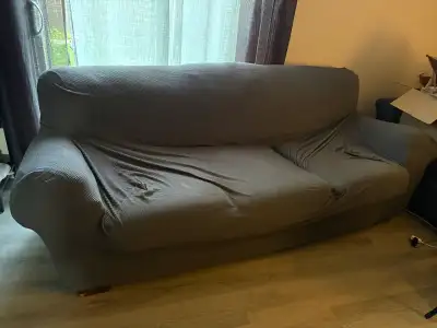 green suede couch , View more
