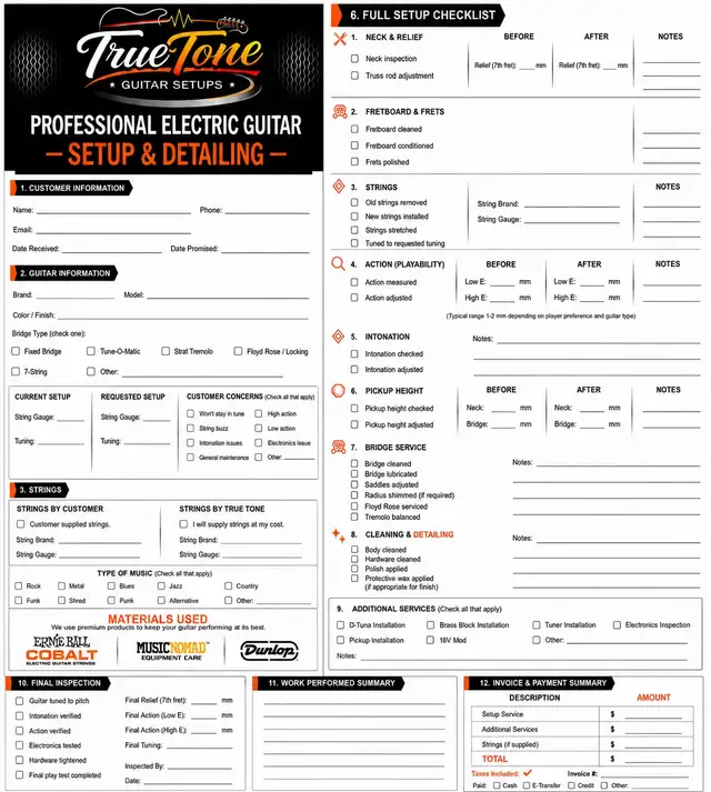 True Tone Electric Guitar Setups and Detailing in Guitars in Kingston - Image 3