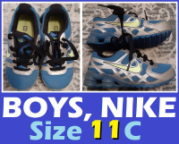 BOYS SHOES --- Blue Nike (Size 11 US or 4T, 5T) --- $15 Only !!