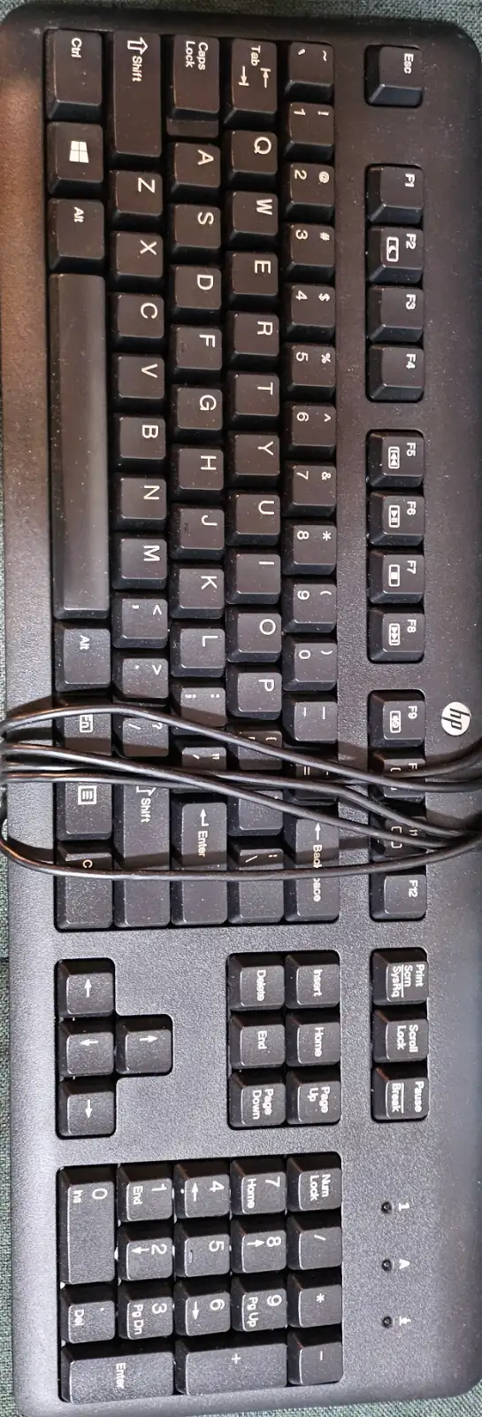 USB-HP-KeyBoard-Slim-Black