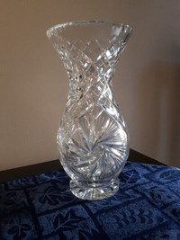 Vintage Bohemian Czech Lead Crystal Vase