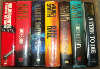 8 WILBUR SMITH HARDCOVER BOOKS