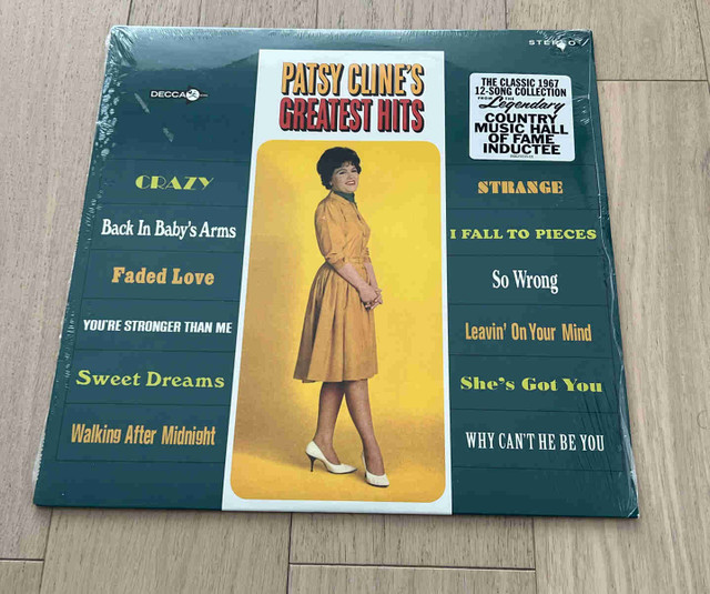 Patsy Clines Greatest Hits Vinyl LP Record 2016 Decca- New  in Arts & Collectibles in Vancouver