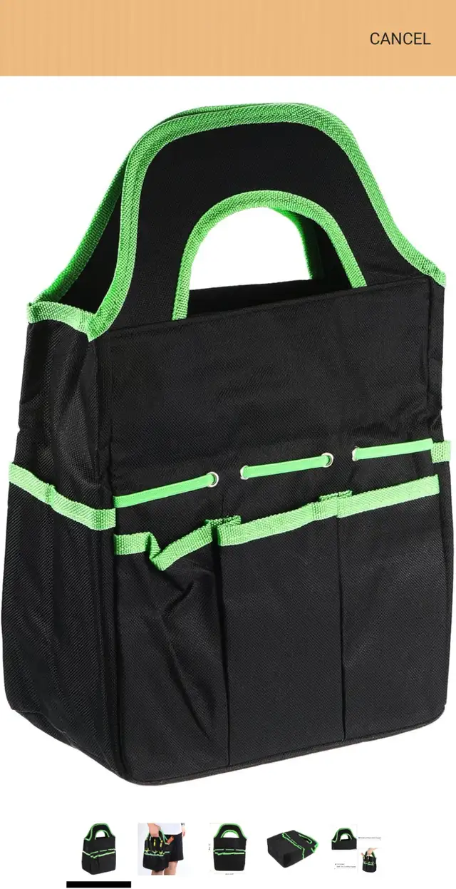 Garden Tool Bag 8 Pockets Storage Tote Bag Tool Bag in Outdoor Tools & Storage in City of Toronto - Image 2
