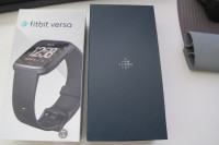 Fitbit Versa Smart Watch (Black) + bonus accessories