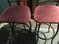 Counter height swivel bar chairs