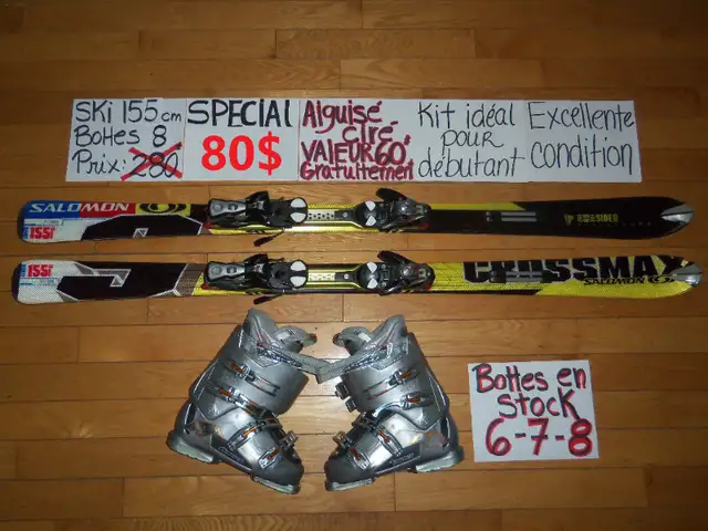 Équipements de ski alpin twin tip et titanium 146 150 154 cm in Ski in Granby - Image 5