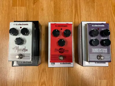 TC El Mocambo Overdrive Thunderstorm Flanger Blood Moon Phaser, View more
