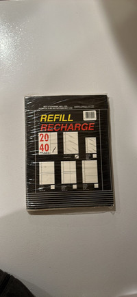 Photo album 3 ring binder refill package 