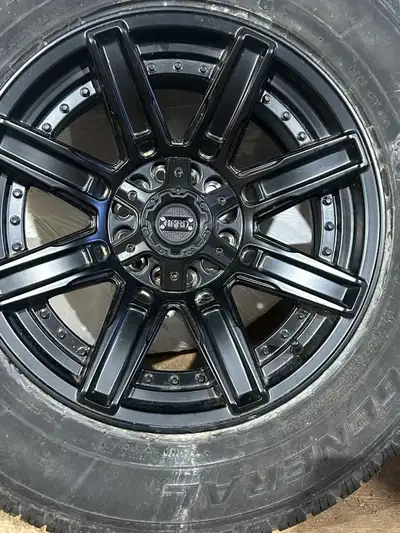 These are new 18-inch rims and used tires that are in good condition and ready to be installed on yo...