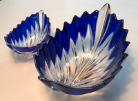 MCM Leaf Glass Bowls