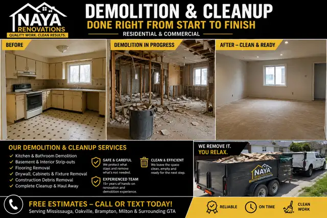 INTERIOR DEMOLITION & RENOVATION PREP | CLEAN