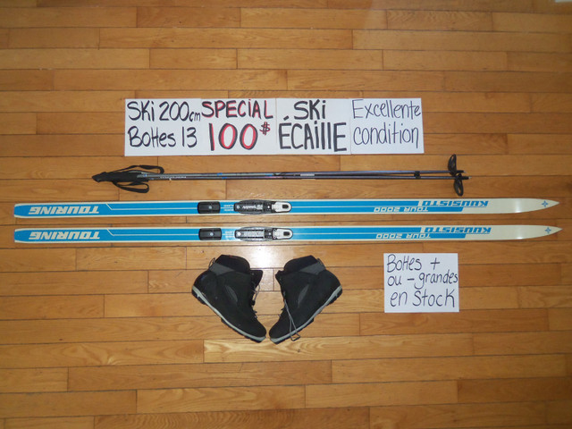 Ensembles de ski de fond ÉCAILLE 130 180 185 188 190 195 200 cm dans Ski  à Drummondville - Image 2