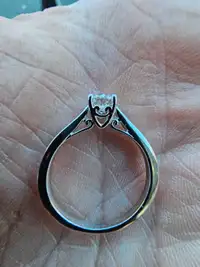 Canadian ice diamond engagement ring