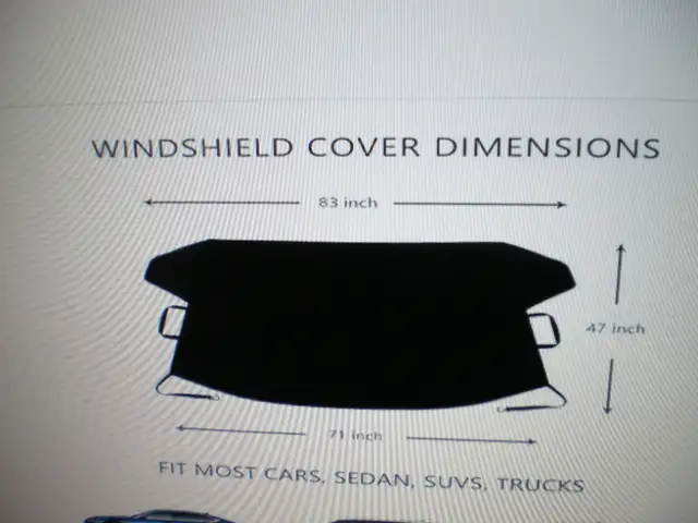 Black windshield cover62863732226563121