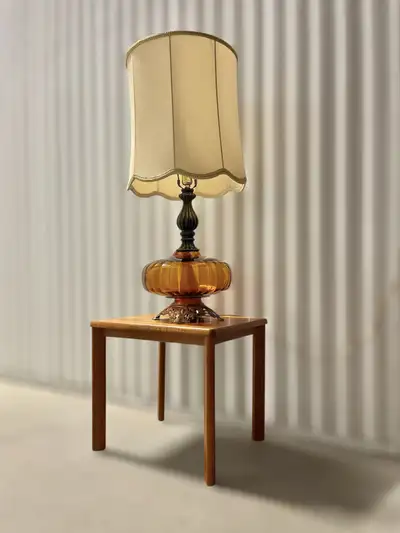 Vintage Amber Lamp, View more