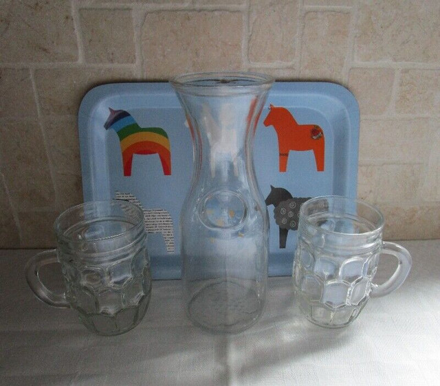TRAY, CARAFE and GLASS MUGS in BBQs & Outdoor Cooking in Belleville