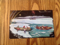Carte postale neuve,Course en canots,carnaval de Québec.