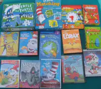 Dr Seuss Books , DVDs & Floor puzzles