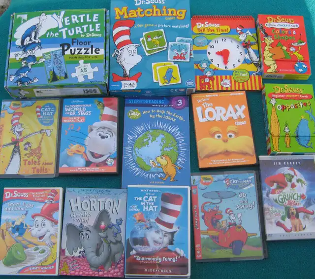 Dr Seuss Books , DVDs & Floor puzzles in Children & Young Adult in Norfolk County - Image 2