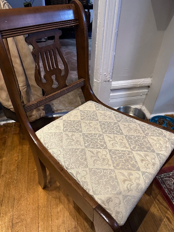Large antique wooden dining table with chairs Dining Tables & Sets
