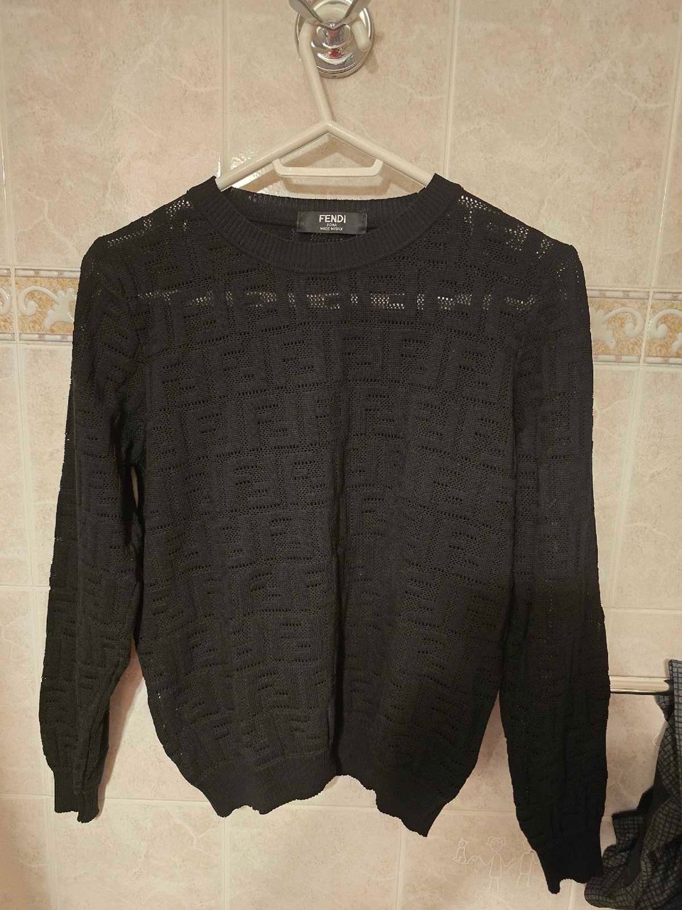 Fendi, Fendi Black Knit Sweater size L