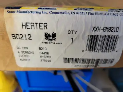 I'm offering a new Stant Heater, part number XXH-GM8210, designed to deliver premium performance for...