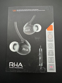 RHA T20i High Fedelity Noise Isolating Headphones