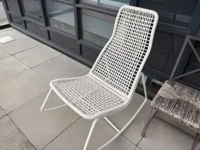 This stylish IKEA balcony rocking chair is perfect for enjoying the outdoors! It's been gently used...