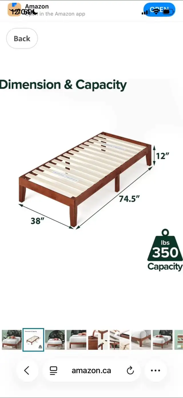 Bed frame + Mattress in Beds & Mattresses in Kingston - Image 3