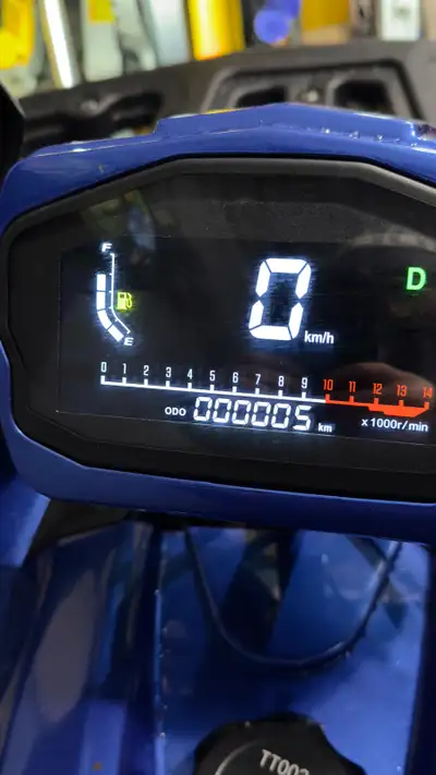 Only 5 km on it. Equipped with a snow plow, perfect for winter snow removal. Starts and runs perfect...