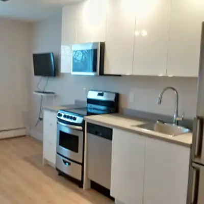 Fully furnished bachelor suite available immediately in quiet security building. Includes heat, wate...