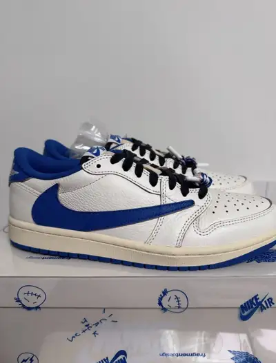 Jordan 1 Low Travis Scott Fragment Sail Military Blue, View more