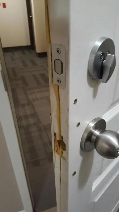 selling, cracked door , busted door slab or door jamb frame, no, View more