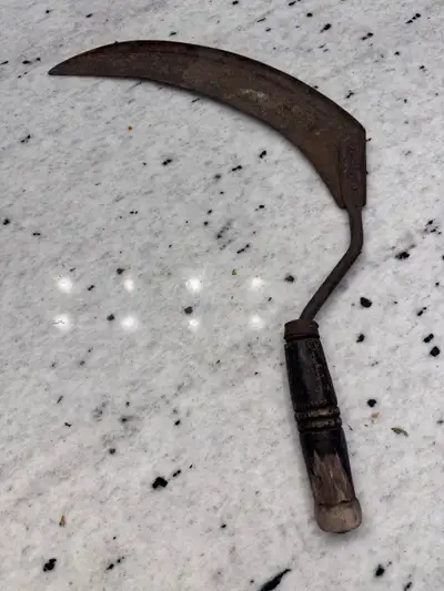 Vintage Sickle - Rustic Farm Tool, View more