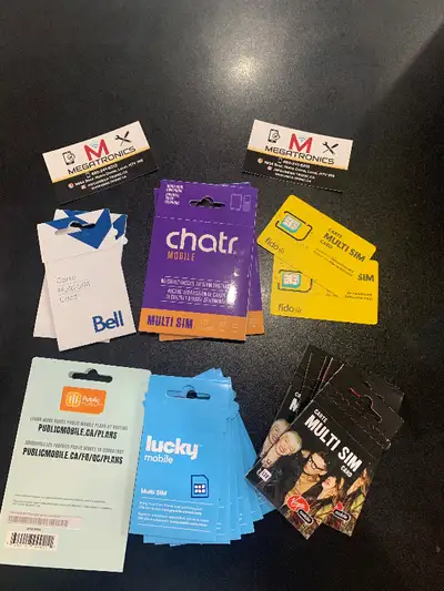 ✅ CARTE SIM ✅ Rogers Chatr fido Telus Koodo bell lucky t-mobile, View more